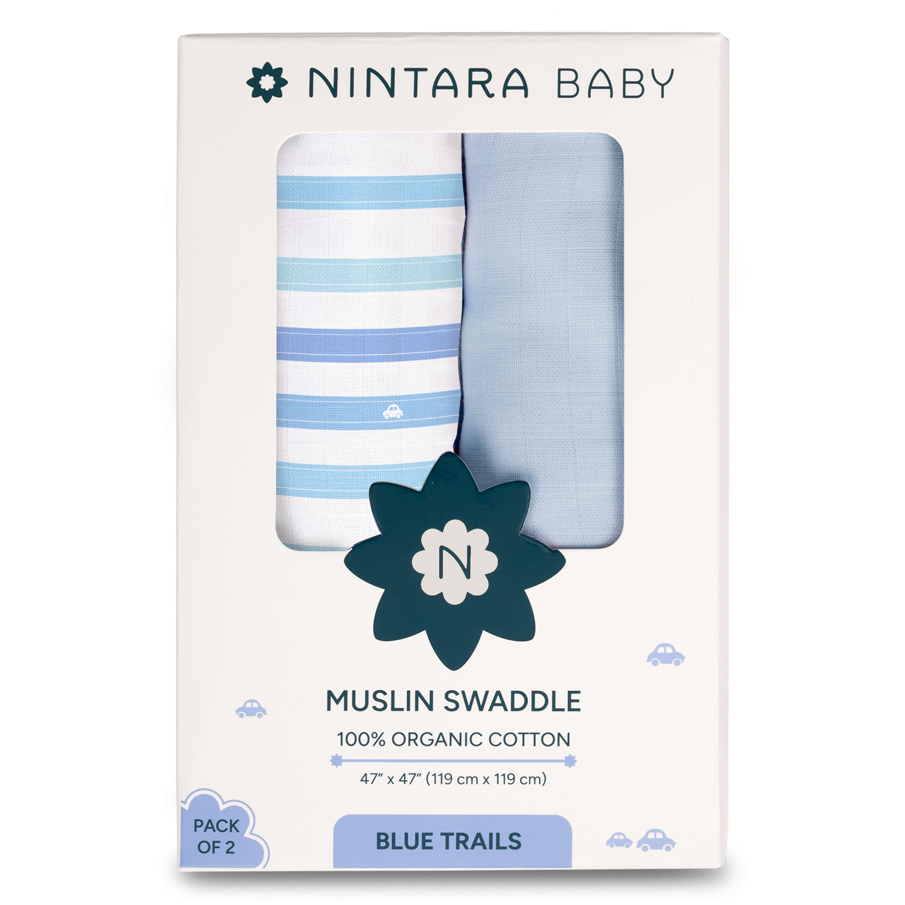 Extra-Large Swaddles Pack Of 2