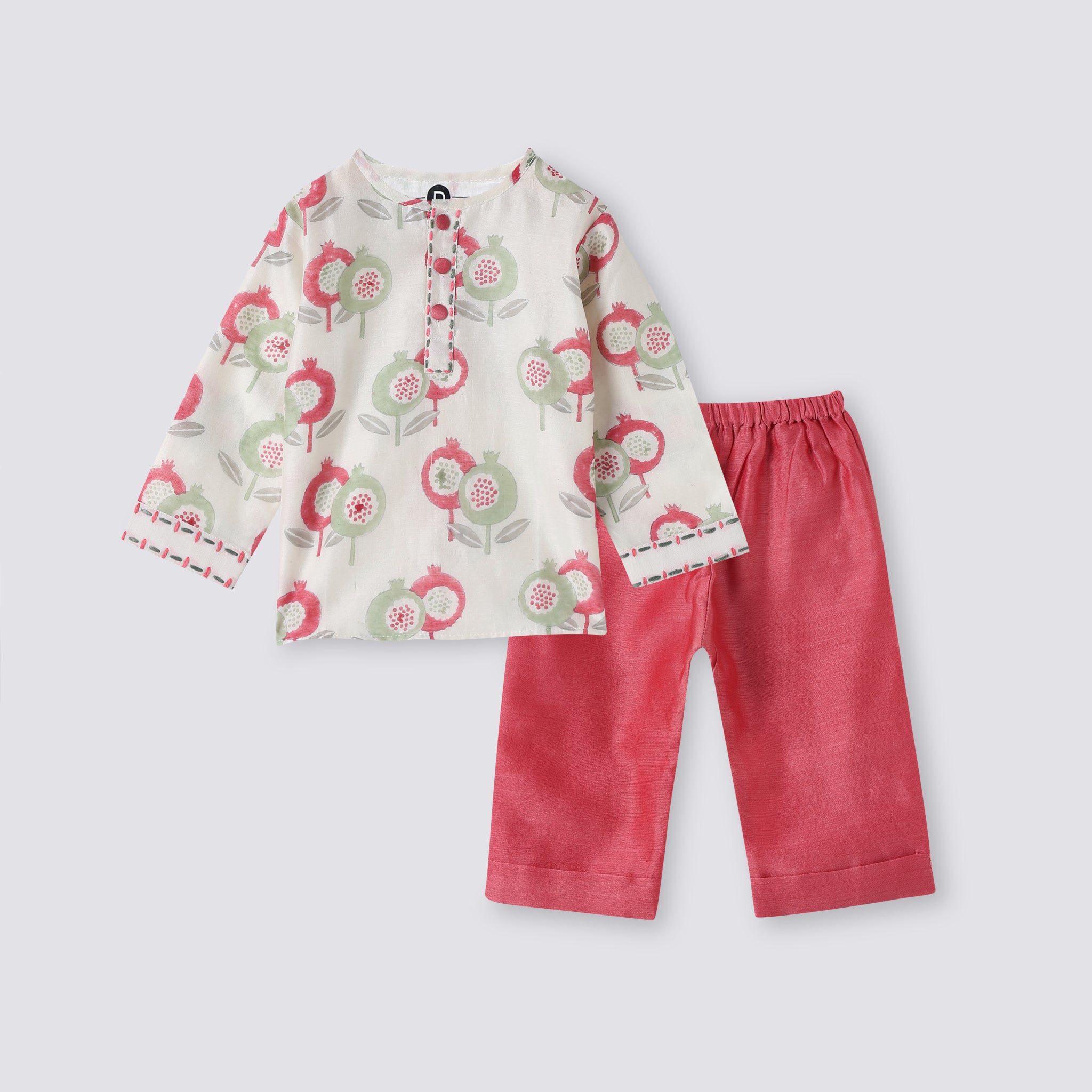 Chanderi Kurta Pyjama Set