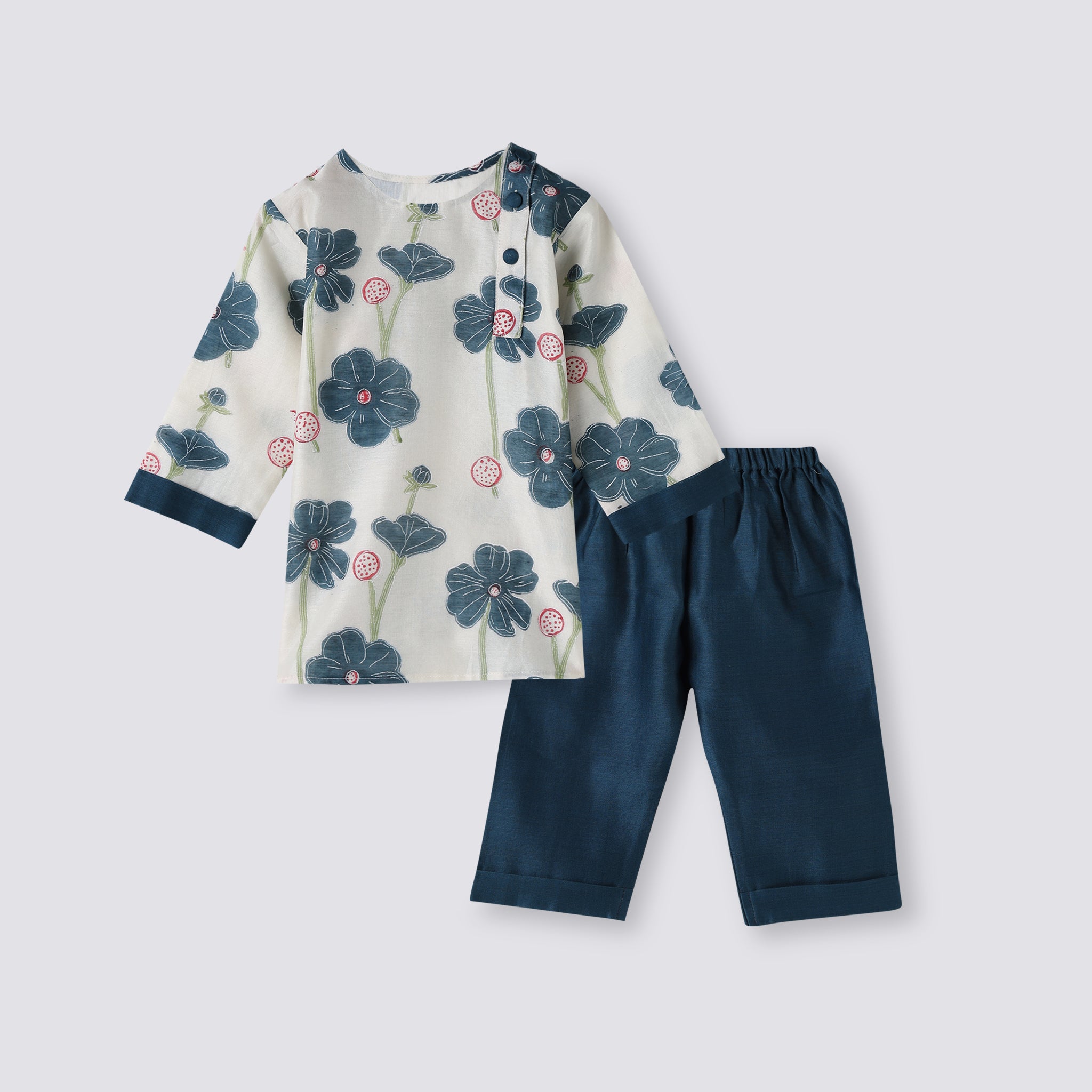 Chanderi Kurta Pyjama Set