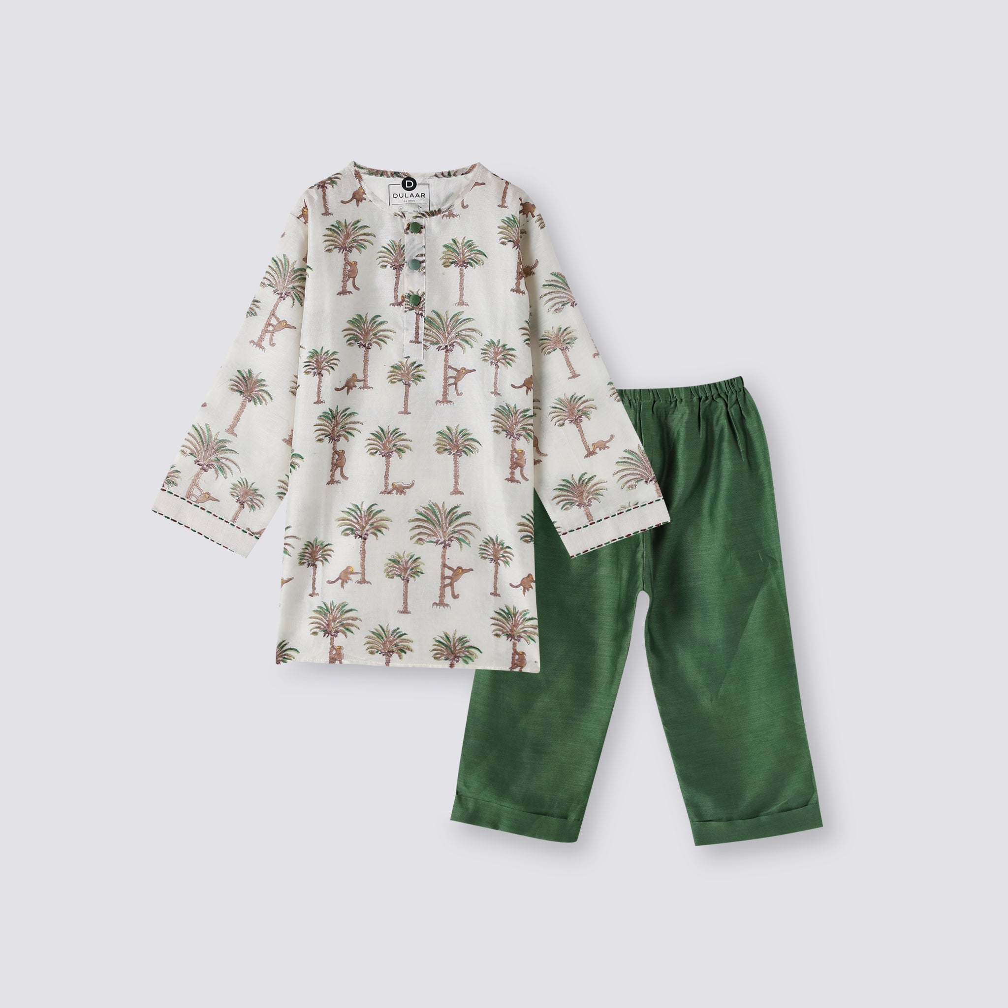 Chanderi Kurta Pyjama Set
