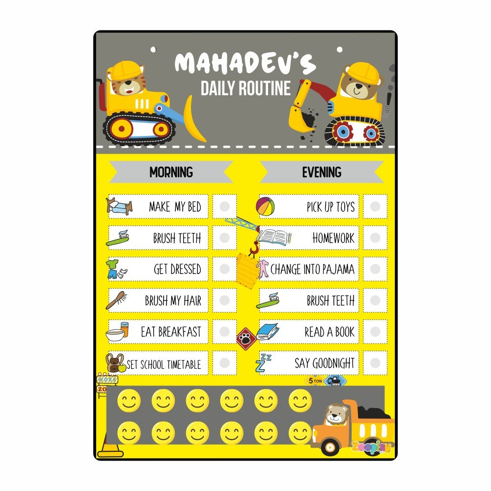 Daily Reward Chart Personalised  –  Builder Zone