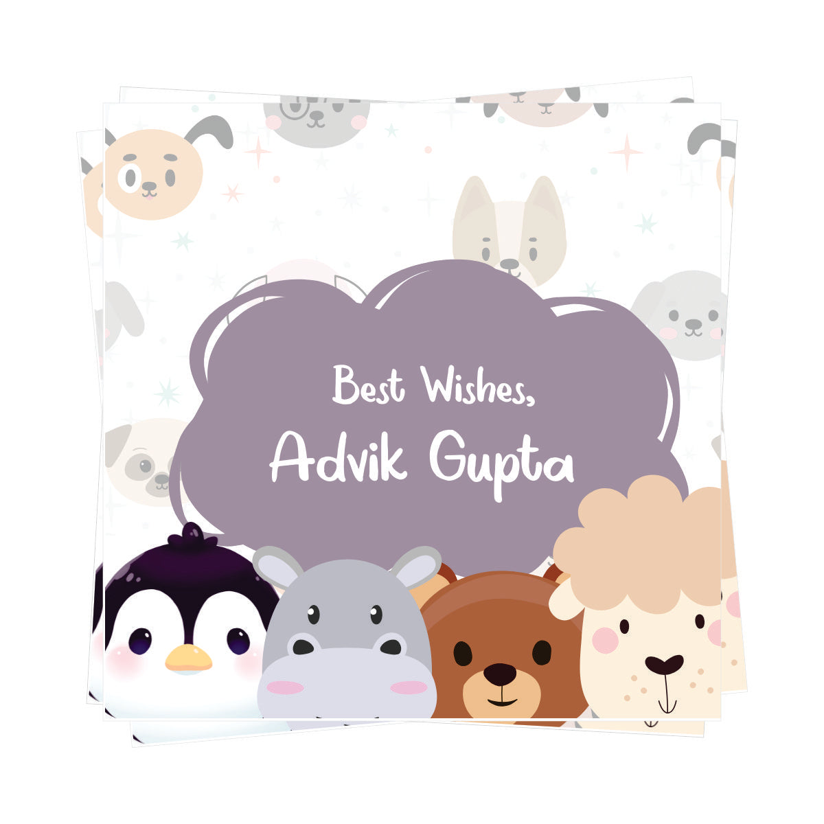 Personalised Gift Tags - Square
