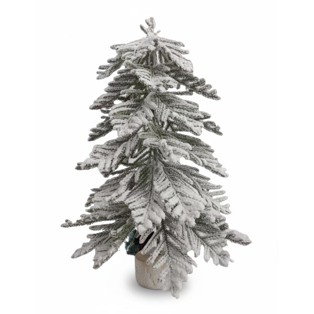 SWEN 2 feet LUCE tabletop Christmas Tree With Frosting And Wooden Base
