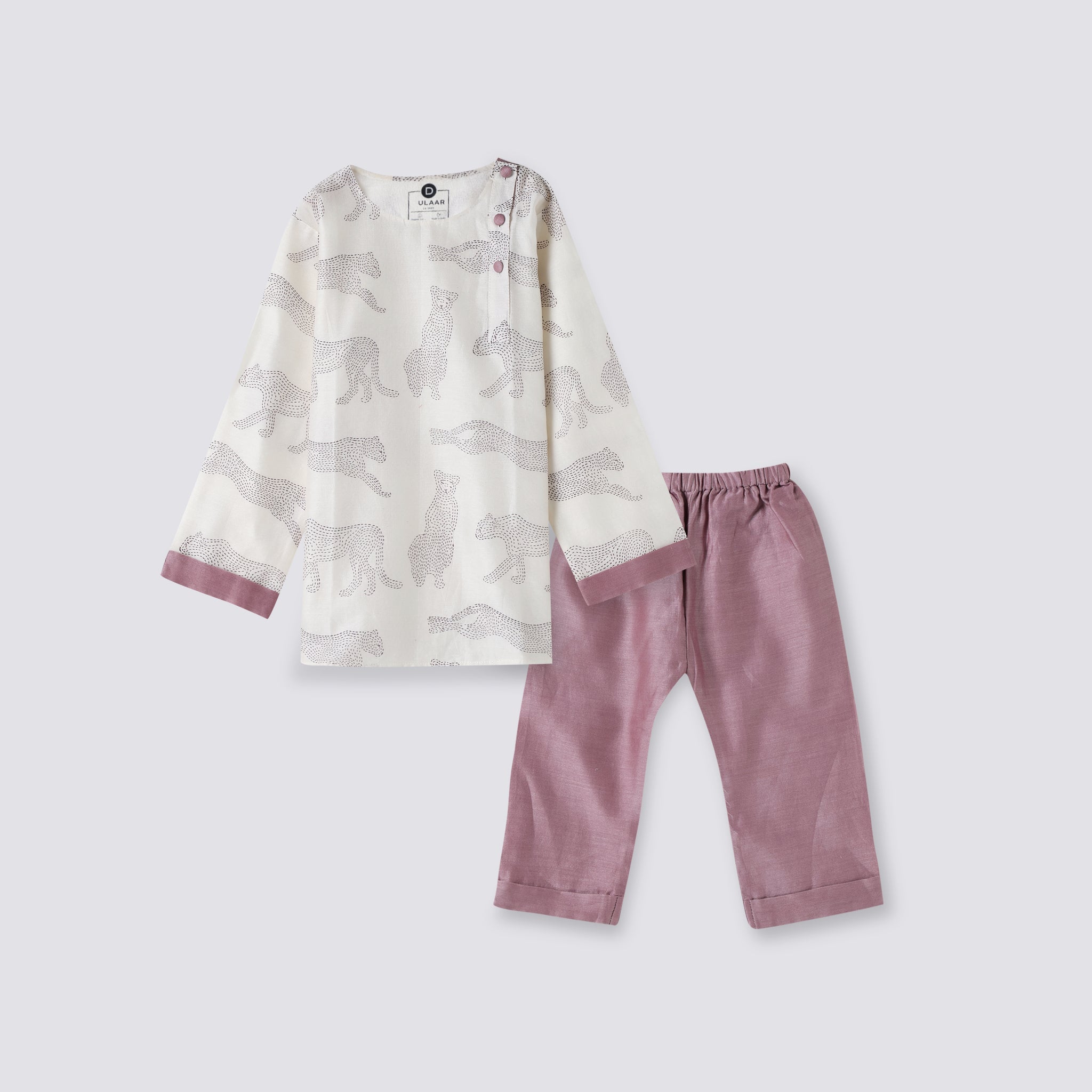 Chanderi Kurta Pyjama Set