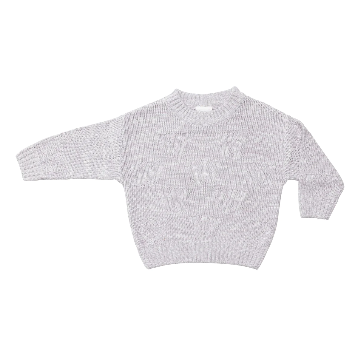 ALPHA Womens Jumper Dusty Purple And Ivory