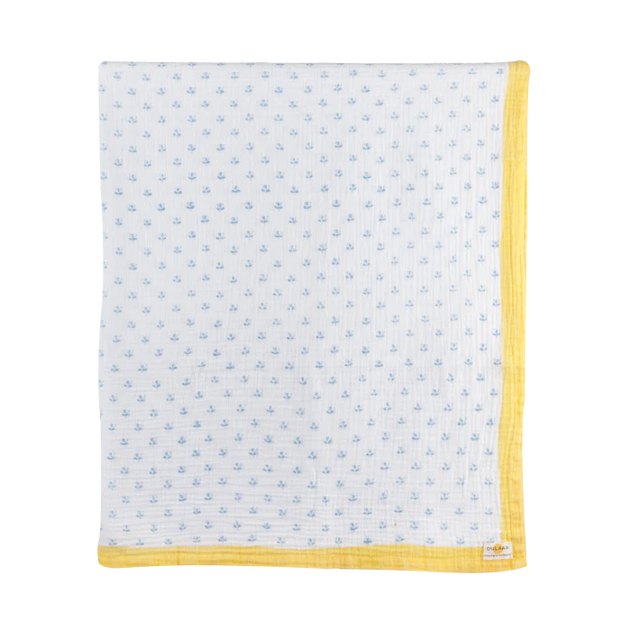 Organic Muslin Swaddle (Hand-Block Printed)