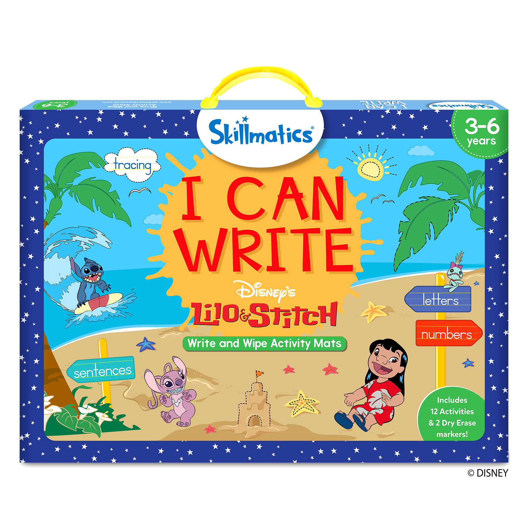 Skillmatics Preschool Learning Activity - I Can Write Disney's Lilo & Stitch, Educational Game for Kids, Toddlers, Preschoolers Who Love Toys, Art & Craft Activities, Gifts for Ages 3, 4, 5, 6