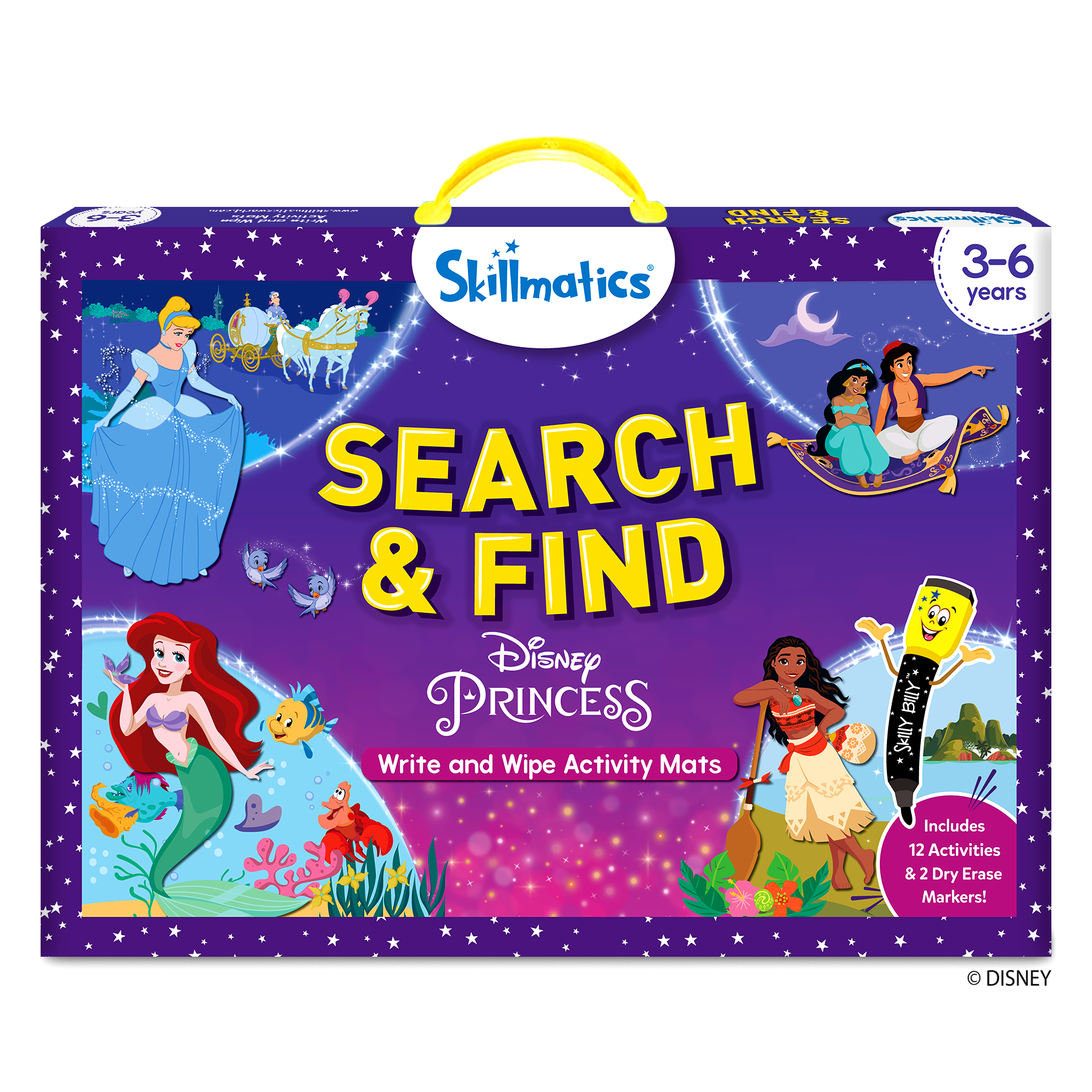 Skillmatics Preschool Learning Activity - Search and Find Disney Princess, Educational Game for Kids, Toddlers Who Love Toys, Art & Craft Activities, Gifts for Girls and Boys Ages 3, 4, 5, 6