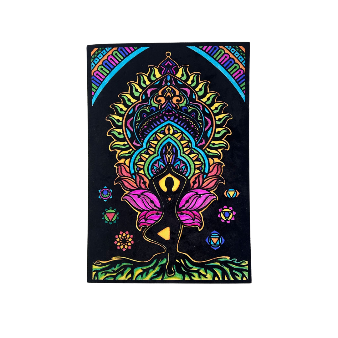 Pepplay Velvet Colouring Posters - Yoga