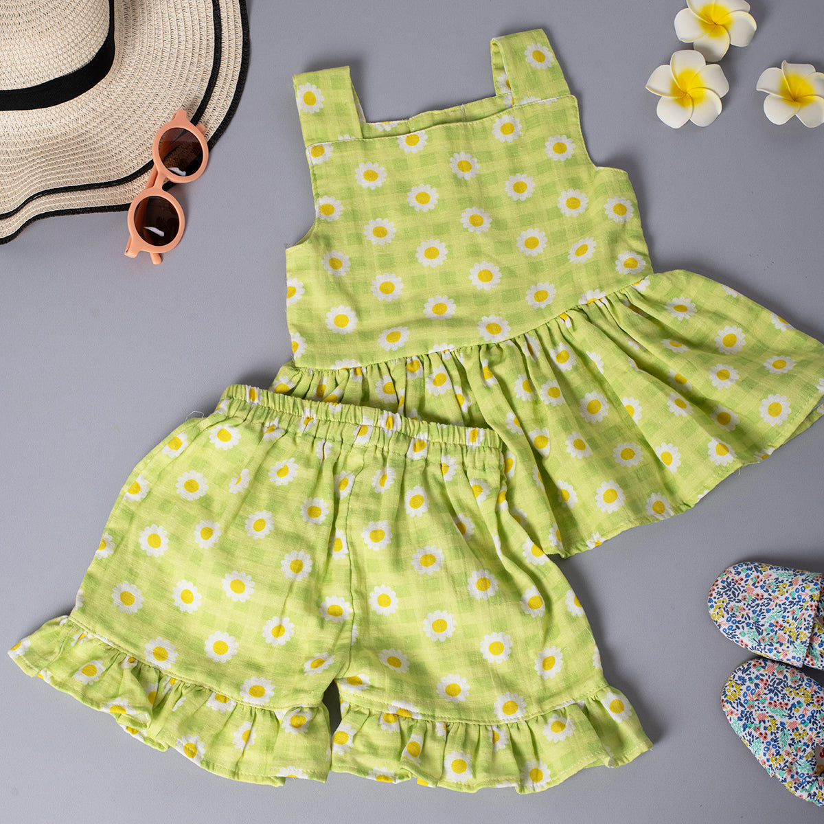 Girls Co-Ord Set- Ghingham