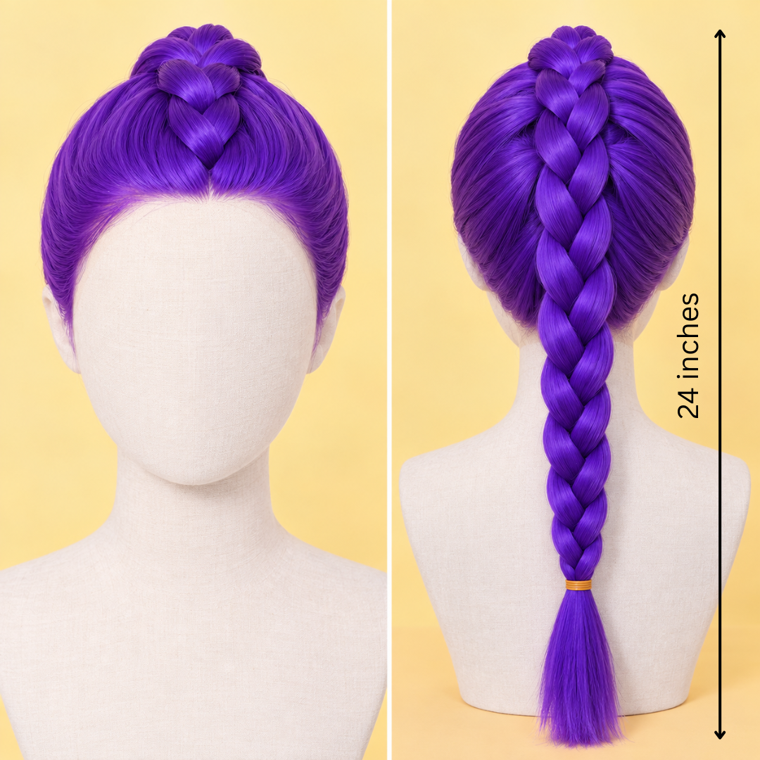 K-Pop Rumi Inspired Purple Hair Wig - image 3