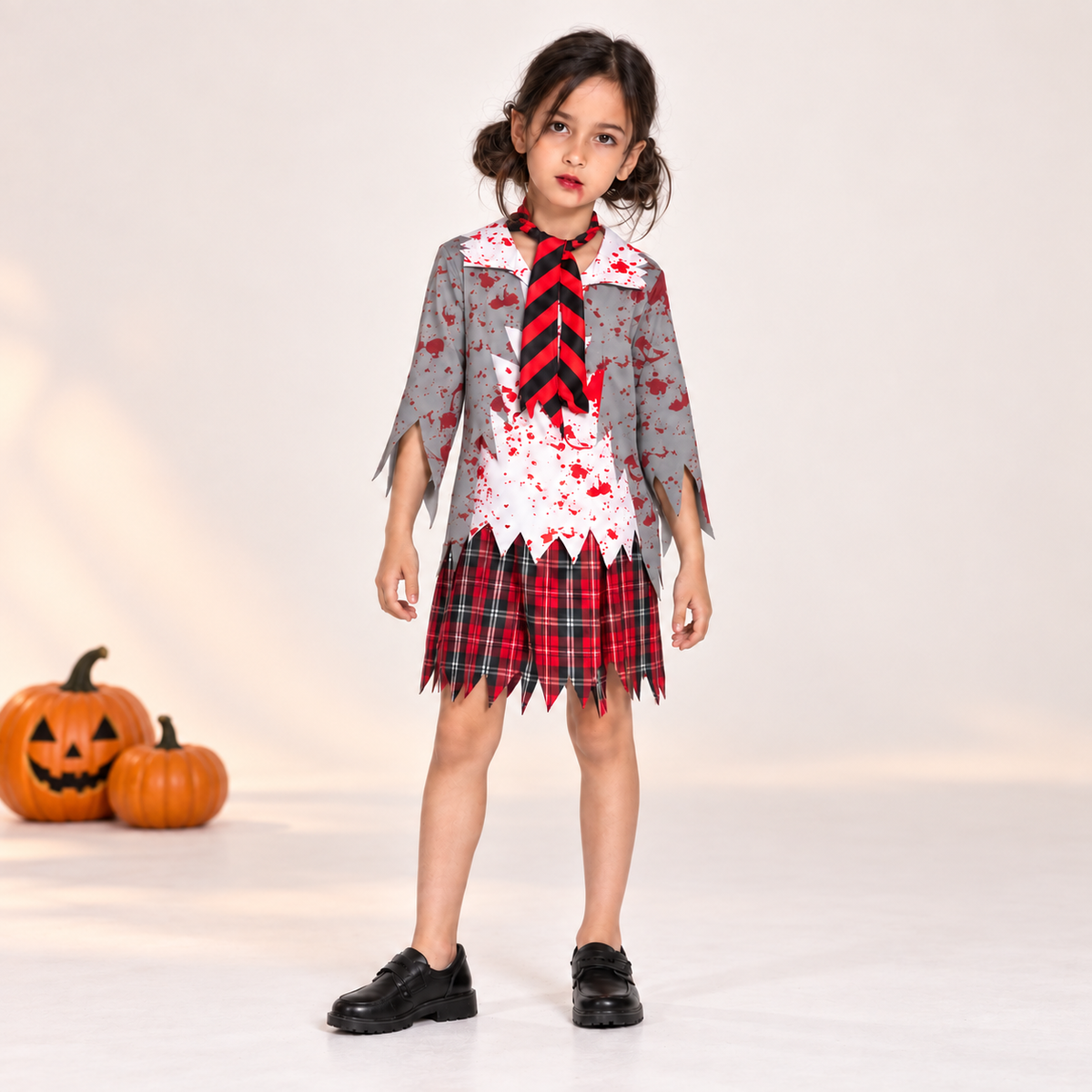 Spooky Schoolgirl Halloween Costume - image 4