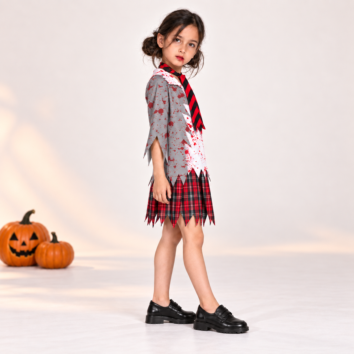 Spooky Schoolgirl Halloween Costume - image 3