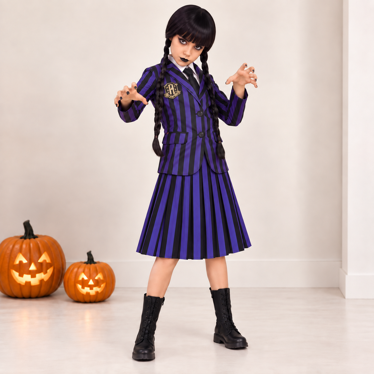 Wednesday Dark Academy Costume - image 8