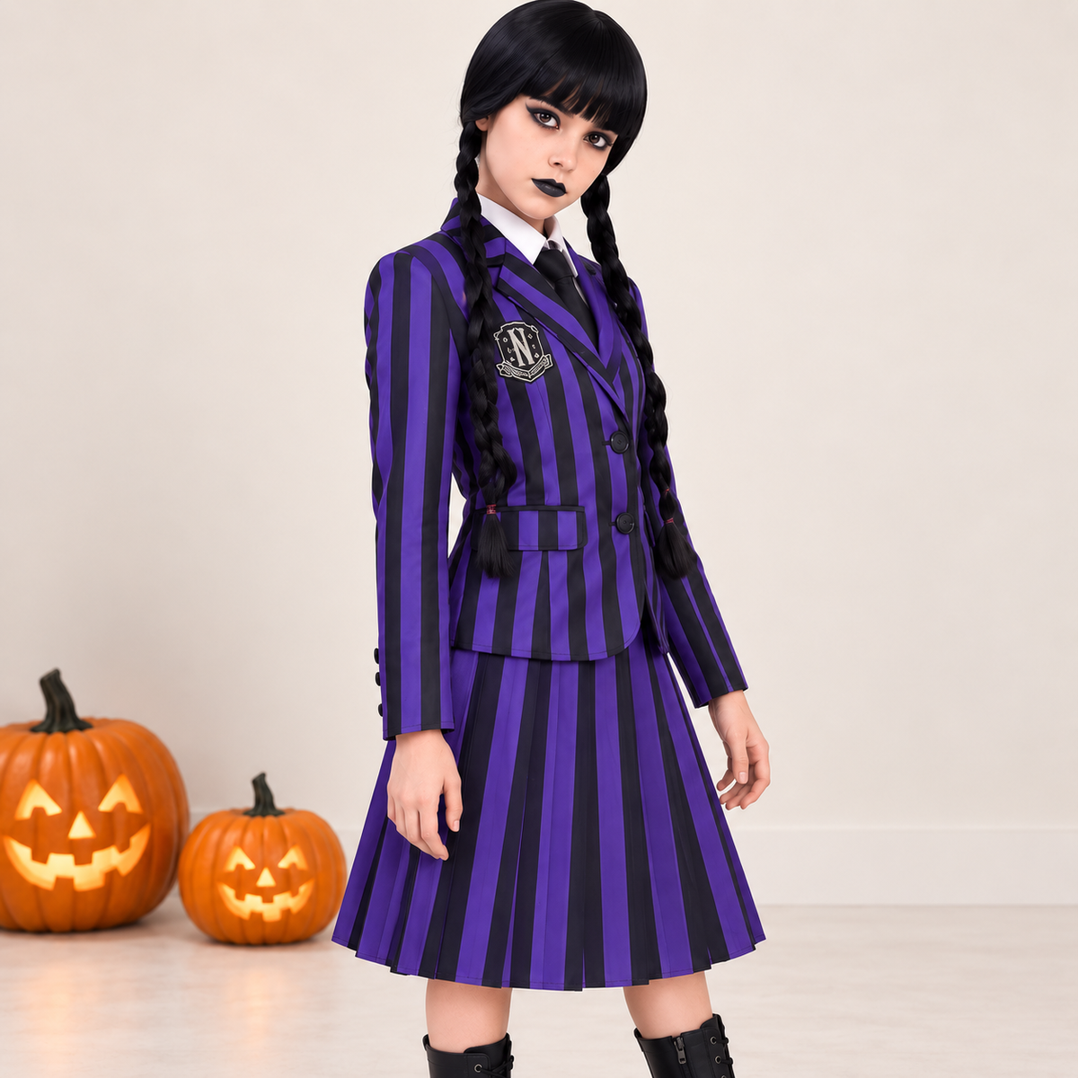 Wednesday Dark Academy Costume - image 9