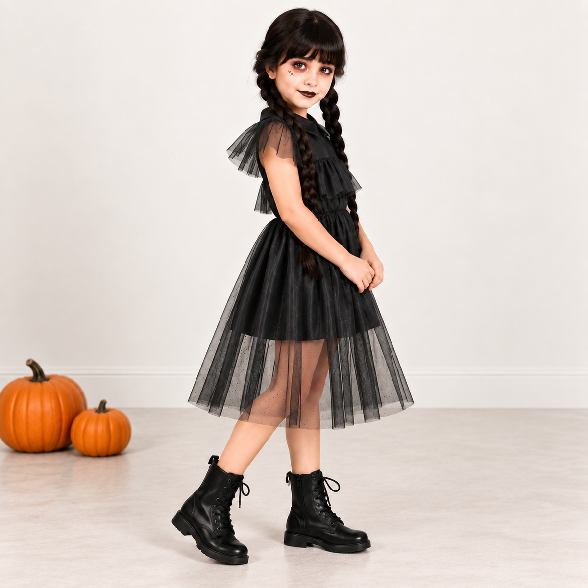 Wednesday Gothic Halloween Dress - image 3