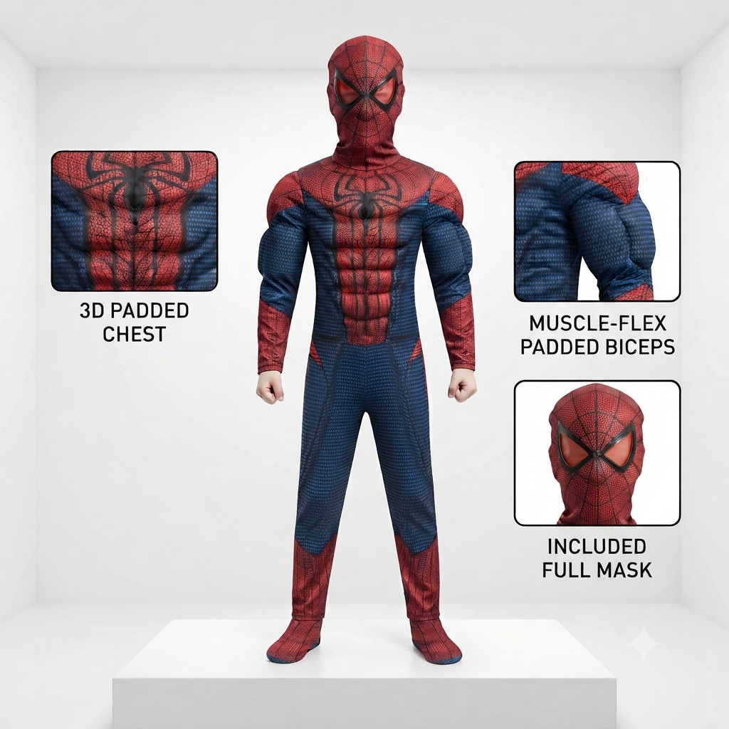 Spider-Man Costume with Full Mask - image 1