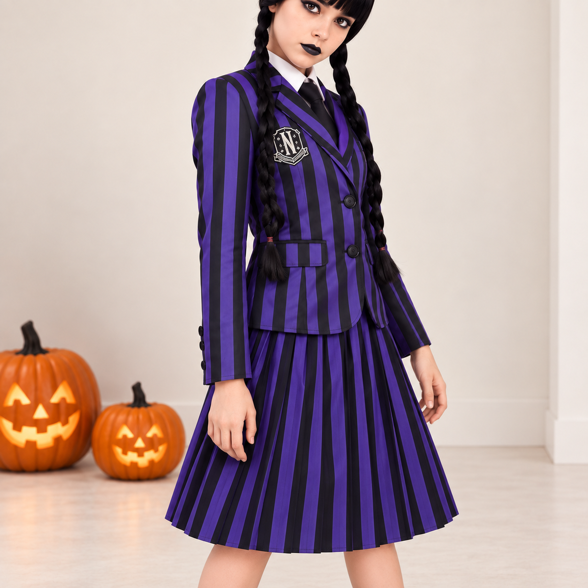 Wednesday Dark Academy Costume - image 10