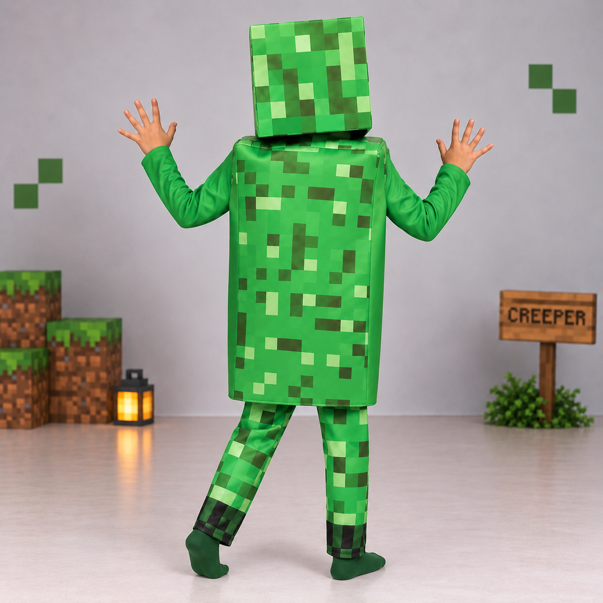 Pixel Creeper Halloween Costume - image 12