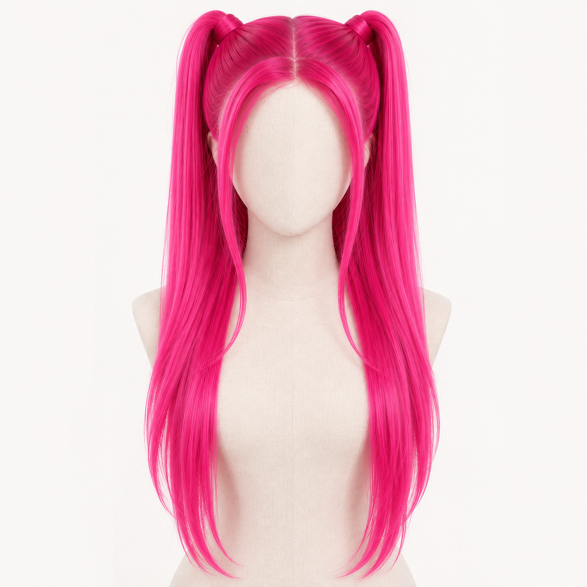Mira K-Pop Star Pink Ponytail Wig - image 5