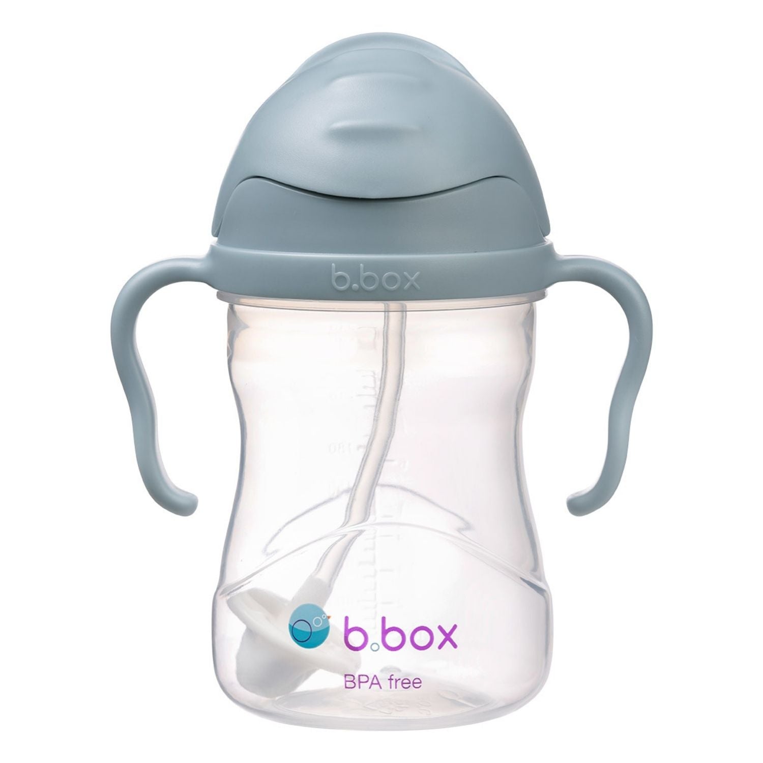 b.box Weighted Straw Sippy Cup 240ml Ocean Blue