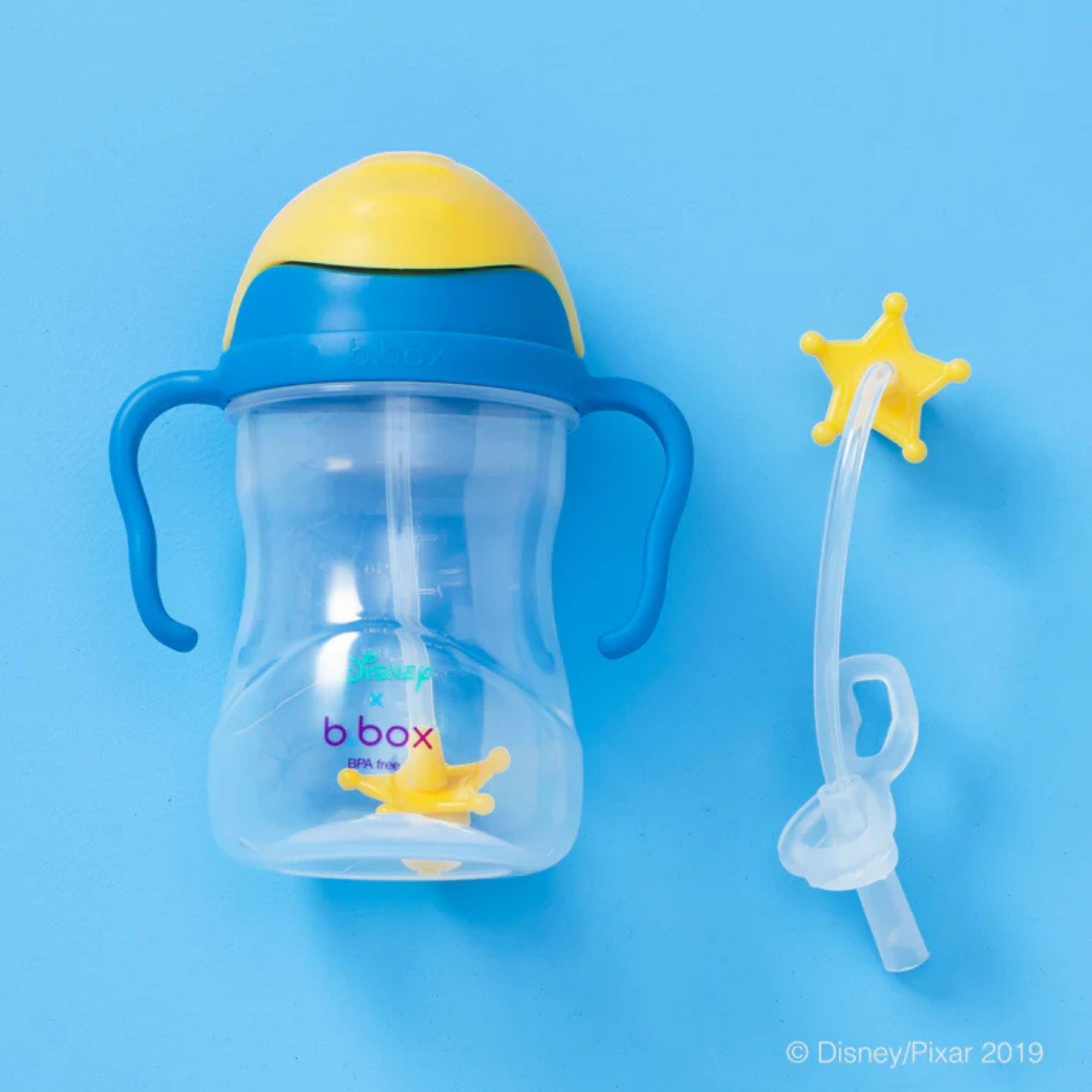 b.box Weighted Straw Sippy Cup - 240ml Disney/Marvel Theme