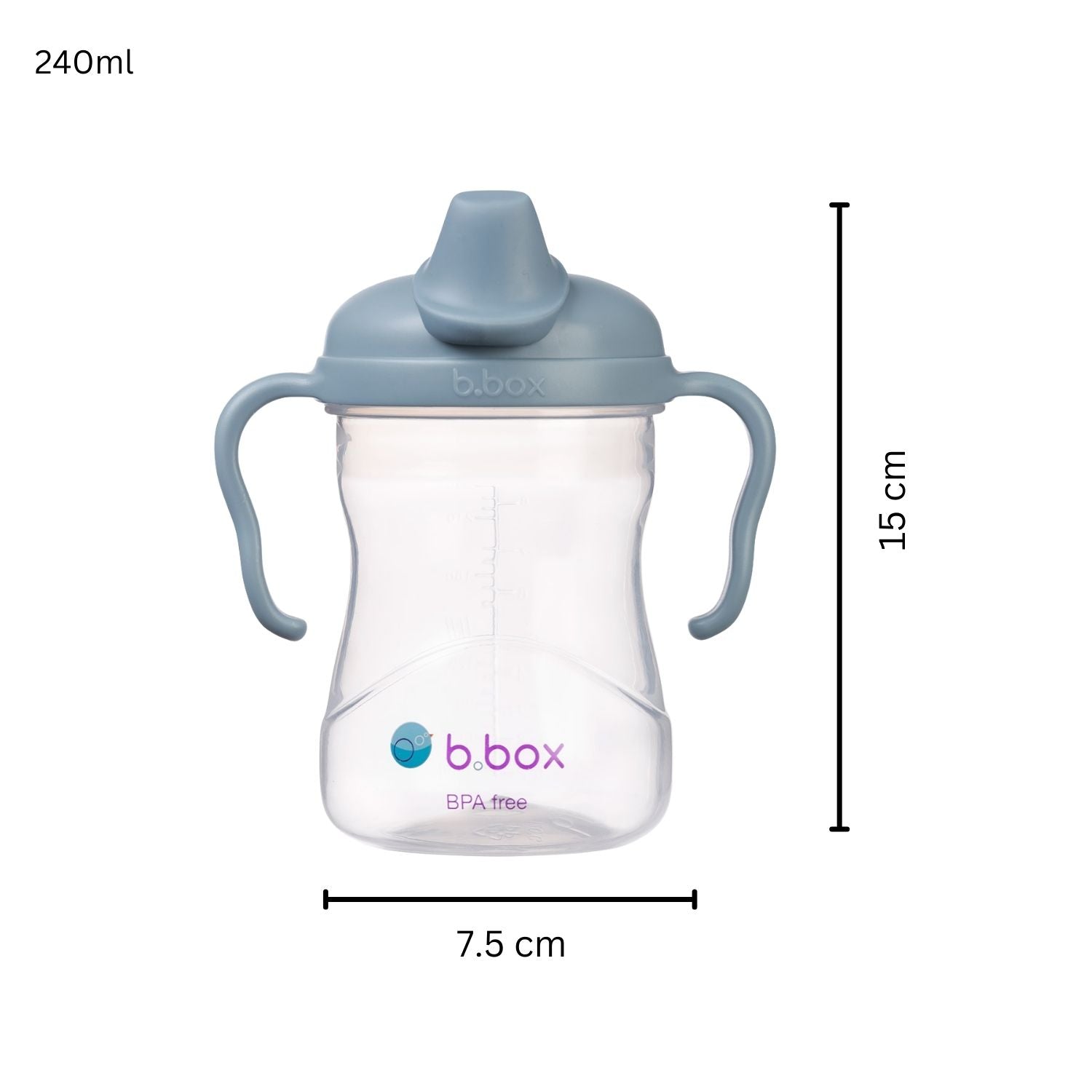 b.box Soft Spout Cup 240ml Ocean Blue