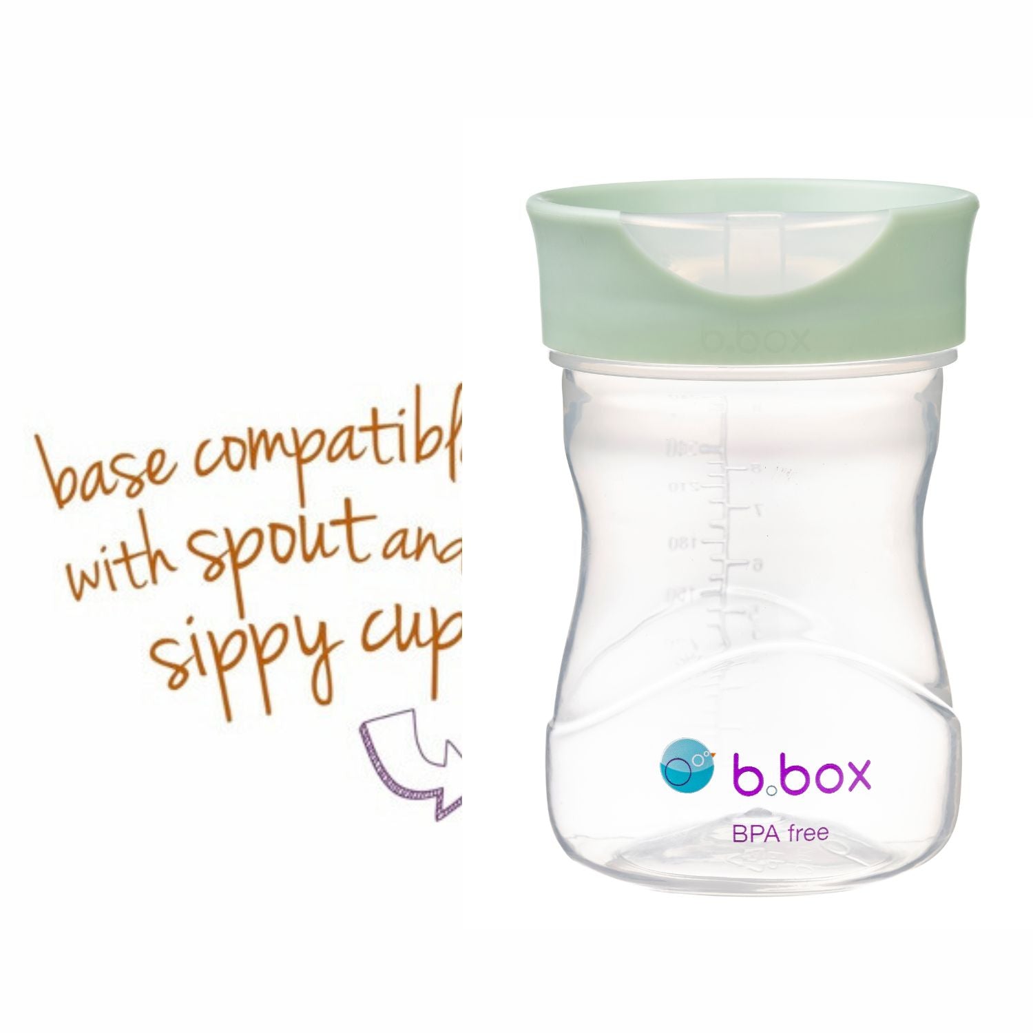 b.box Training Cup 240ml Sage Green