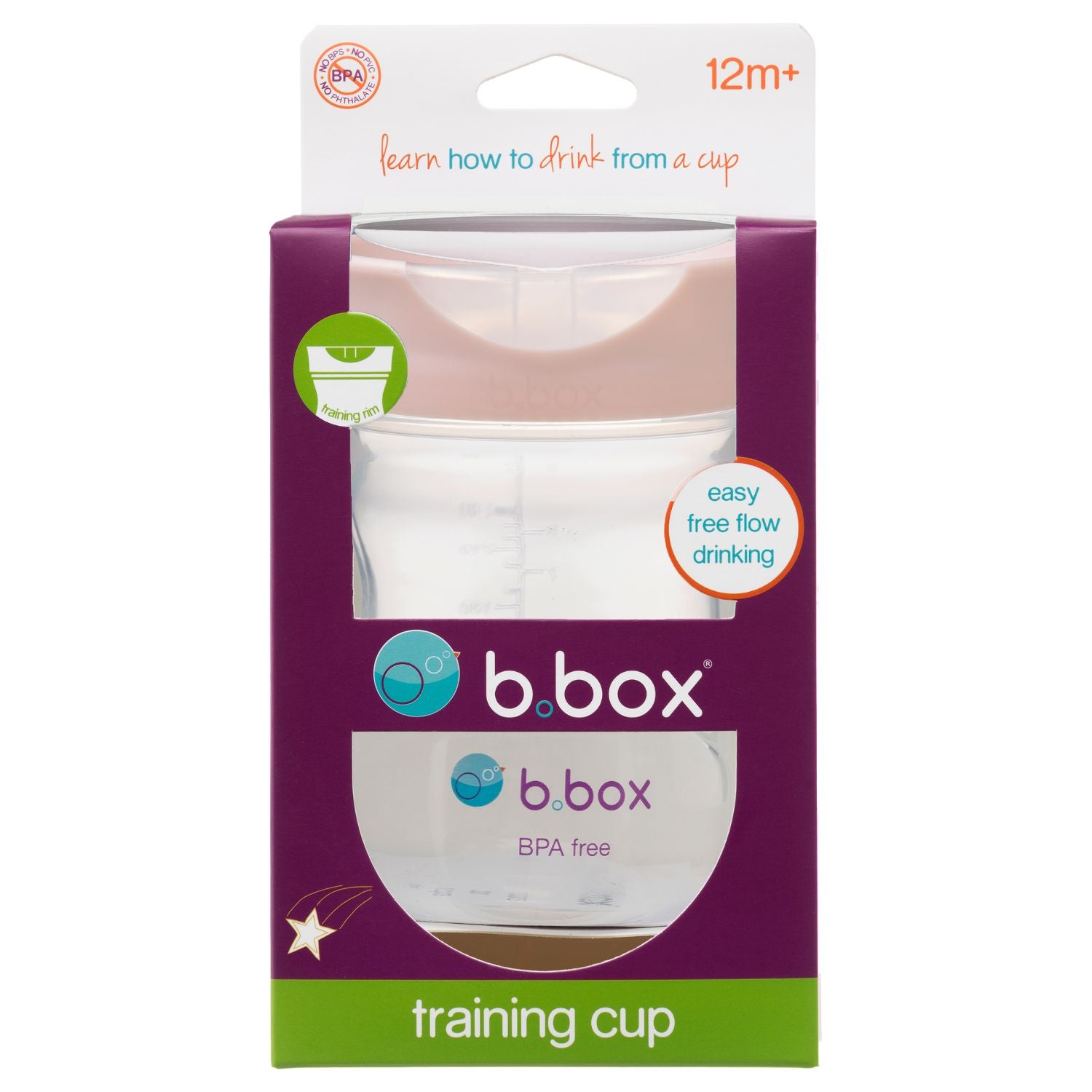 b.box Training Cup 240ml Blush Pink