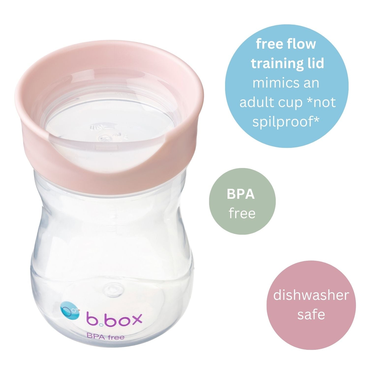 b.box Training Cup 240ml Blush Pink