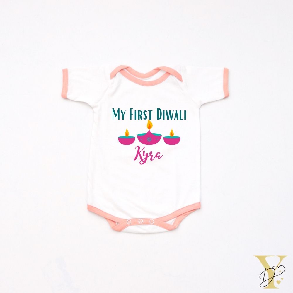 Unicorn Soft Toy & Diwali Bodysuit Gift Set