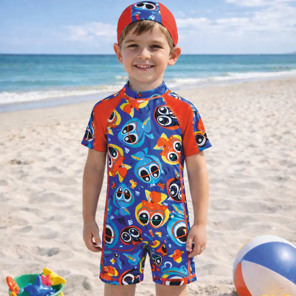 2pcs Swim Set with cap - Boys