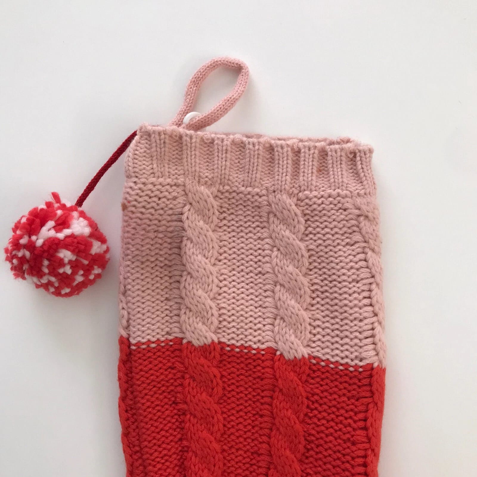 Candy Stripe Knit Stocking