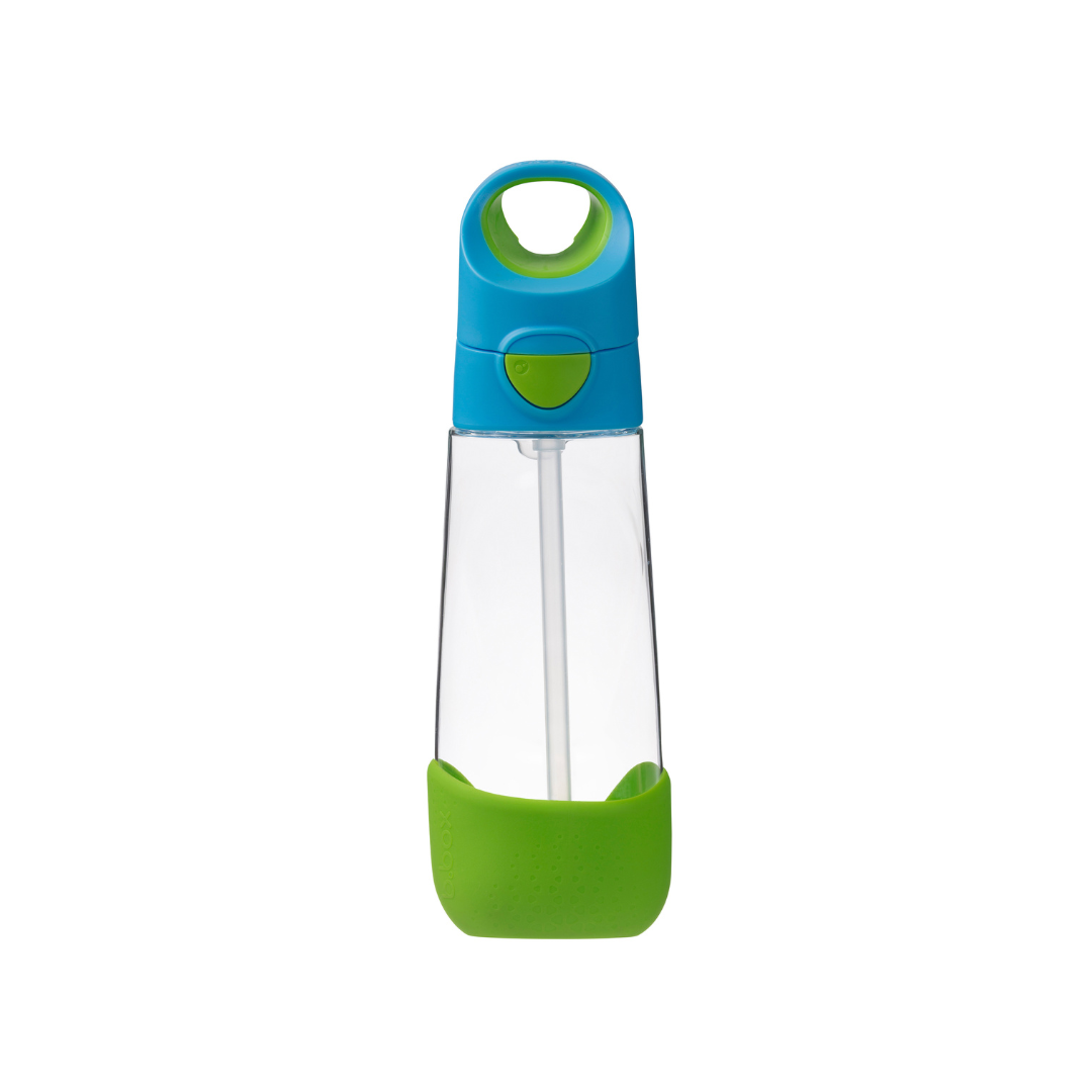 b.box Tritan straw Drink Bottle 600ml  Ocean Breeze Blue Green