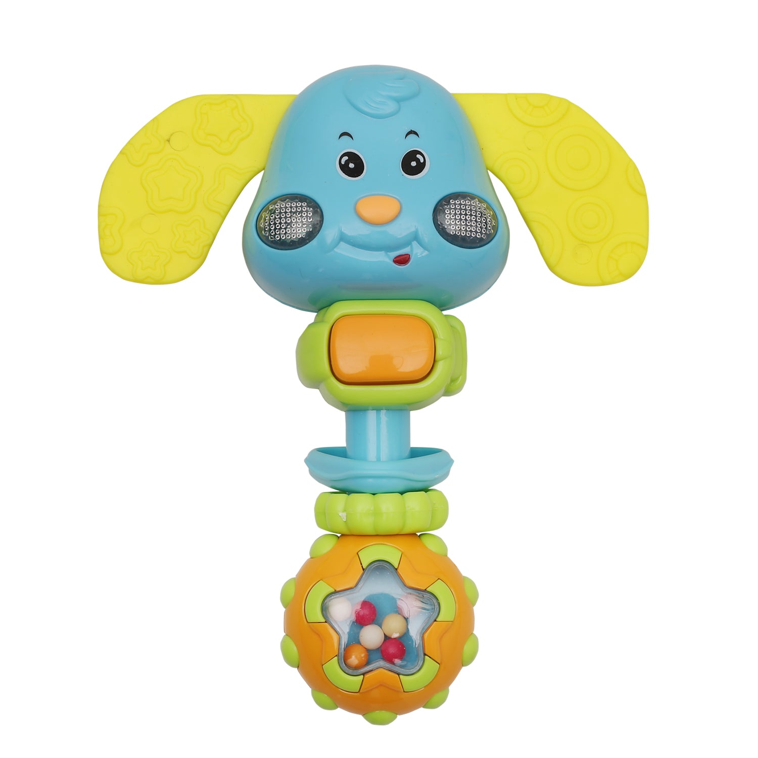 Baby Moo Animal And Fruit Multicolour Set of 3 Musical Rattle Teether