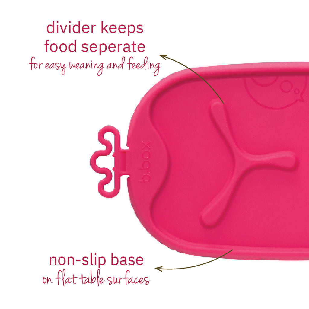B.box Roll & Go Mealtime Mat -Strawberry Shake Pink