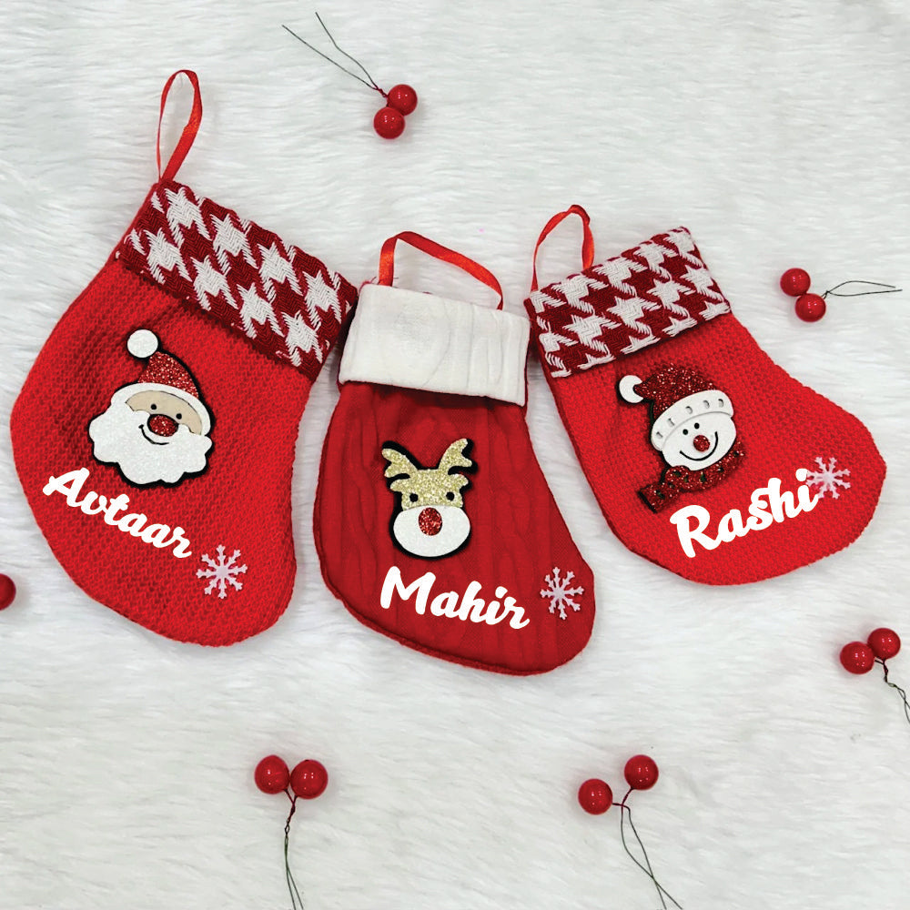 Jolly Trio Mini Stockings (Set of 3)