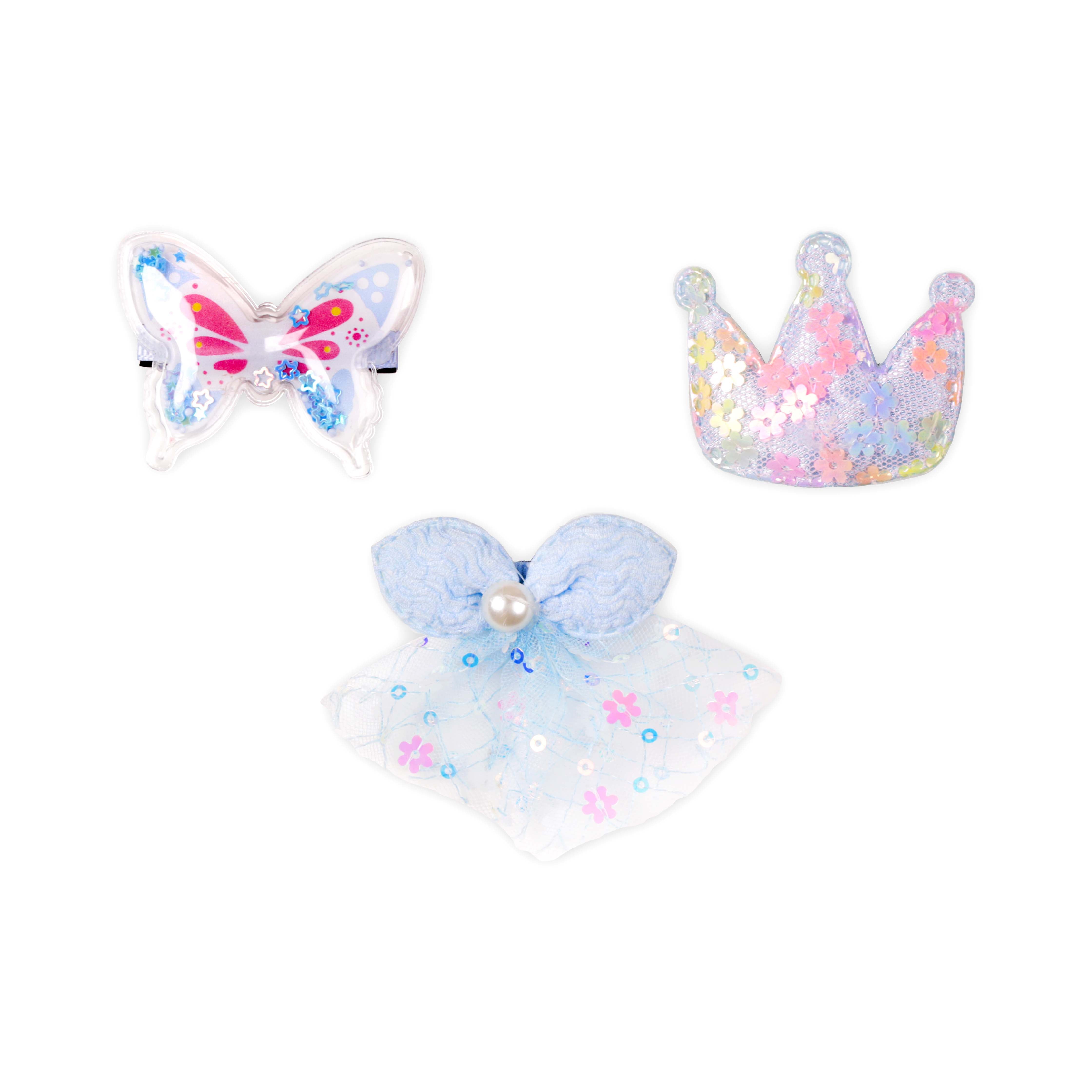 Kicks & Crawl - Baby Butterfly Hairclips -Pack of 3
