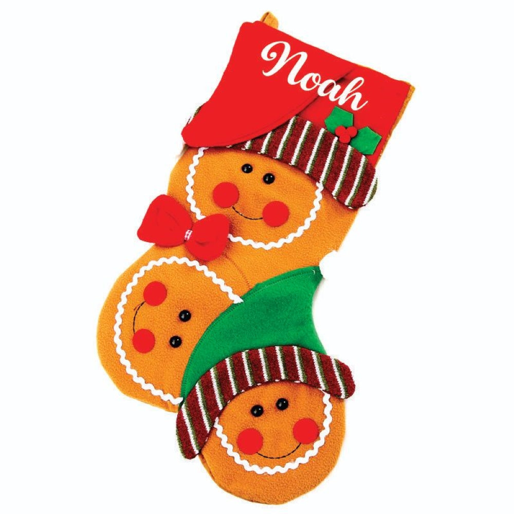 Happy Family Stockings- Gingerbread