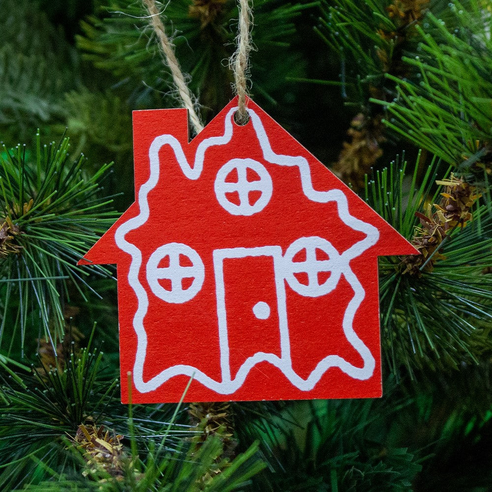 Radiant Red Ornaments- House