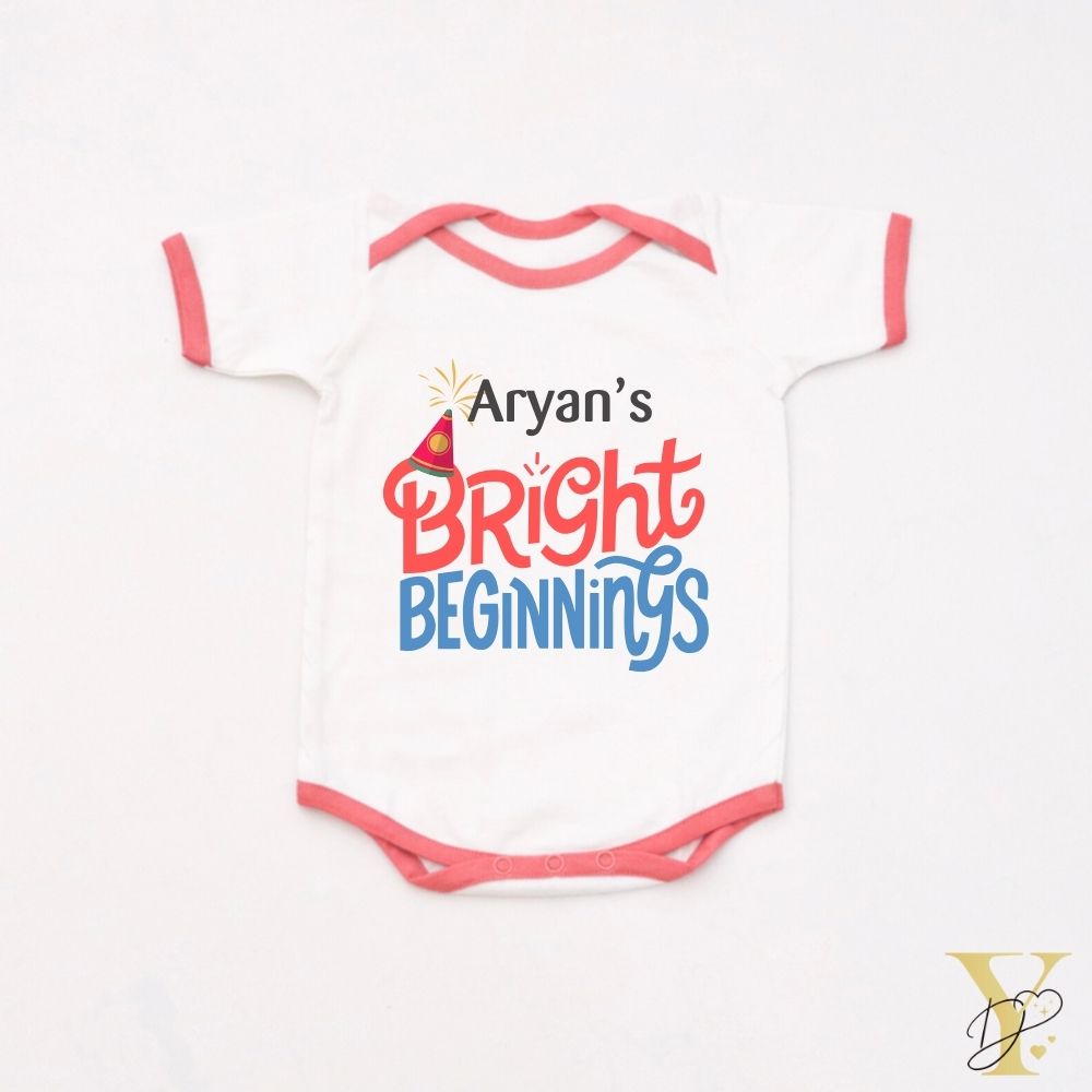 Bright Beginnings Personalised Bodysuit (Red Love)
