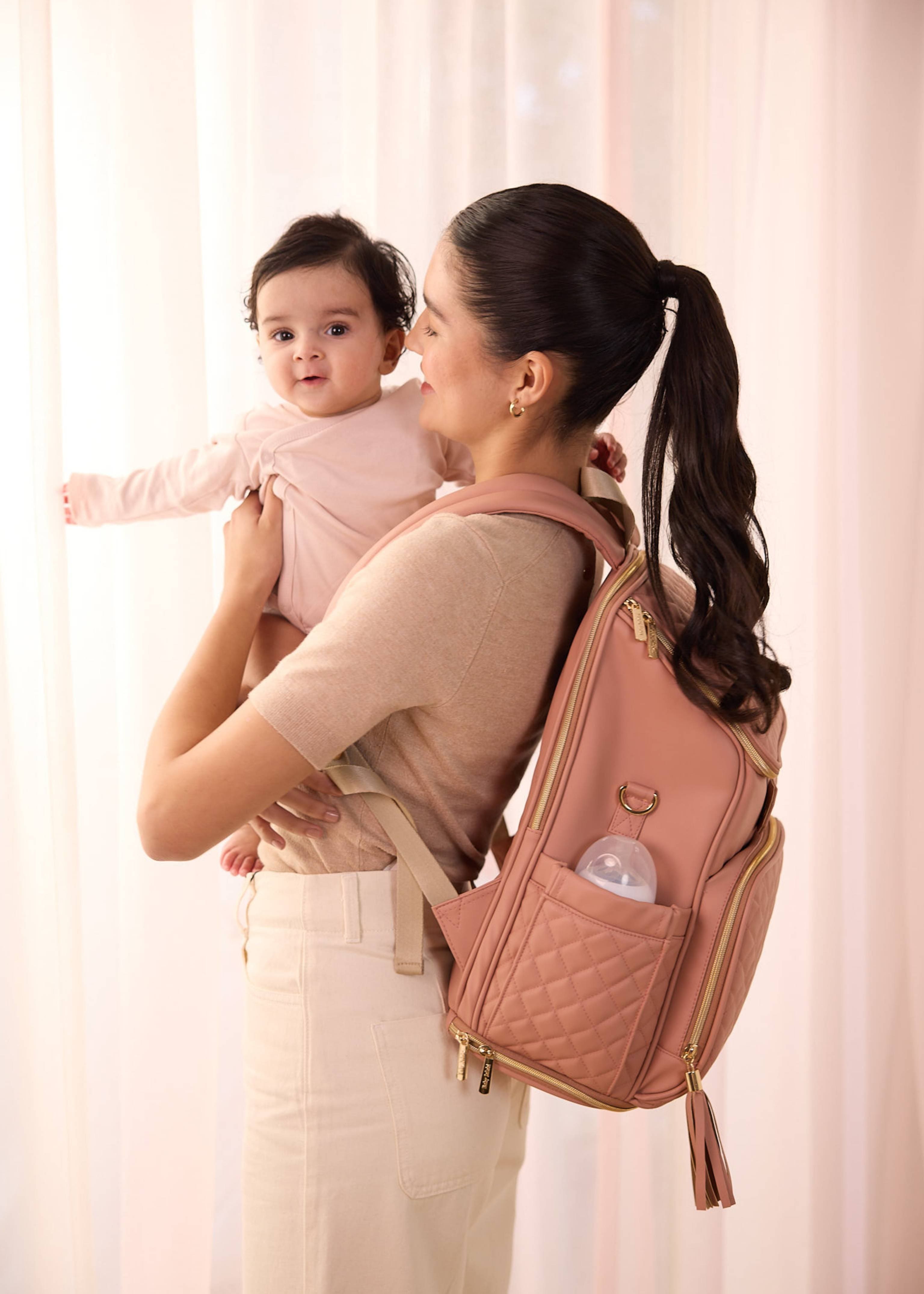 The Super Trooper Luxe Diaper Bag - Miami Pink