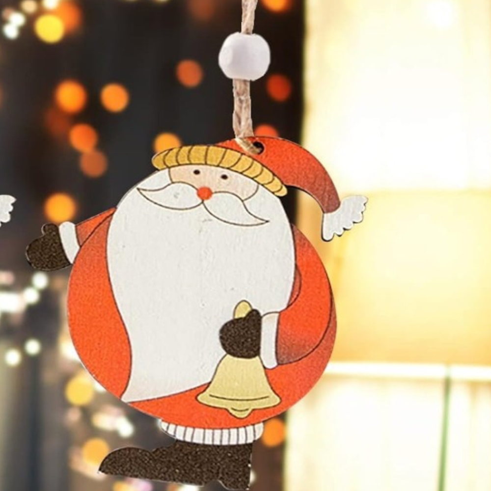 Joyful Festive Ornaments- Jingle Bell Santa