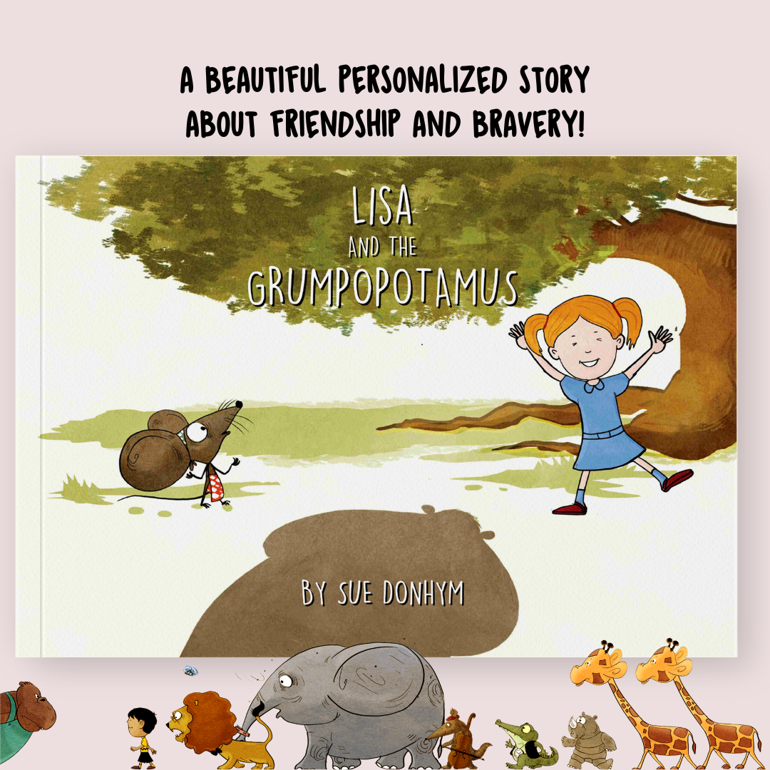 Personalised Book -  The Grumpopotamus; All About Friendship & Bravery