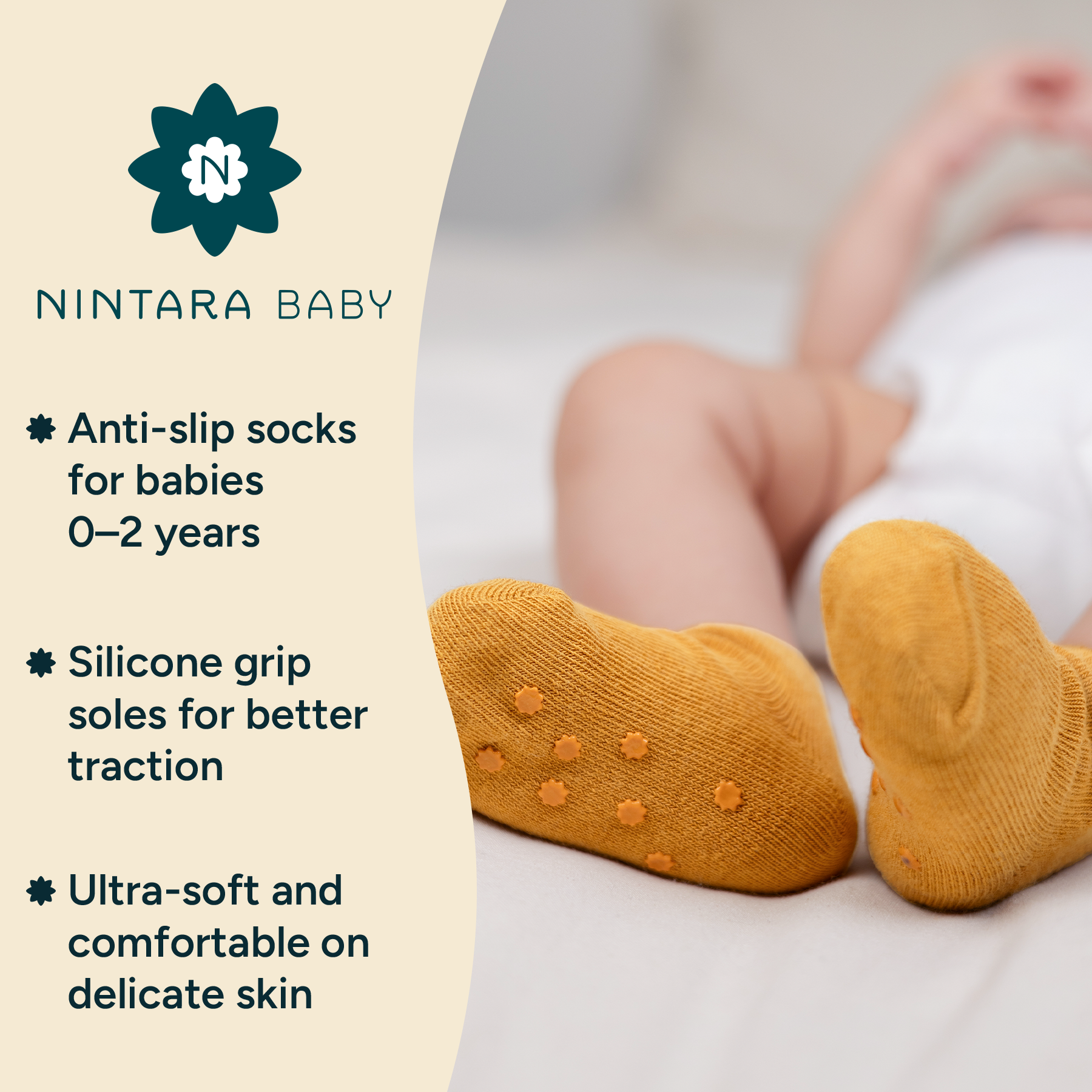 Anti-Slip Socks Pack Of 3