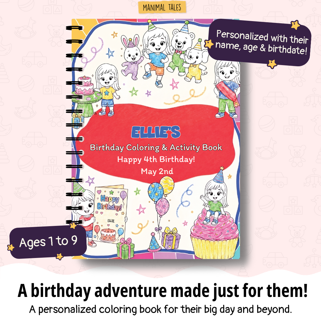 My Birthday Coloring & Activity Book (Made Just for Their Big Day!)
