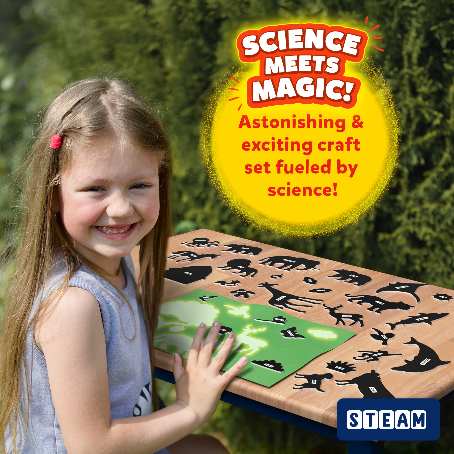 Skillmatics Sun Paper Art Kit - Animals, DIY Craft Kits & Supplies, STEM Toys, Mess-Free Creative Fun for Kids, Colouring, Painting, Gifts for Girls & Boys Ages 4, 5, 6, 7, 8, 9, 10, 11, 12
