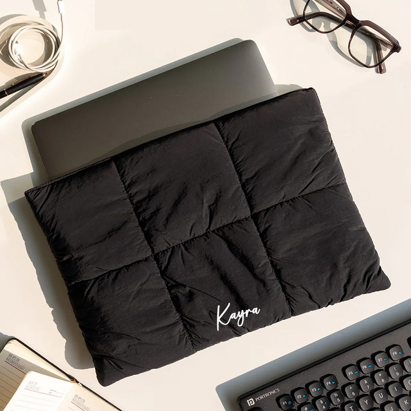 Puffy laptop sleeves