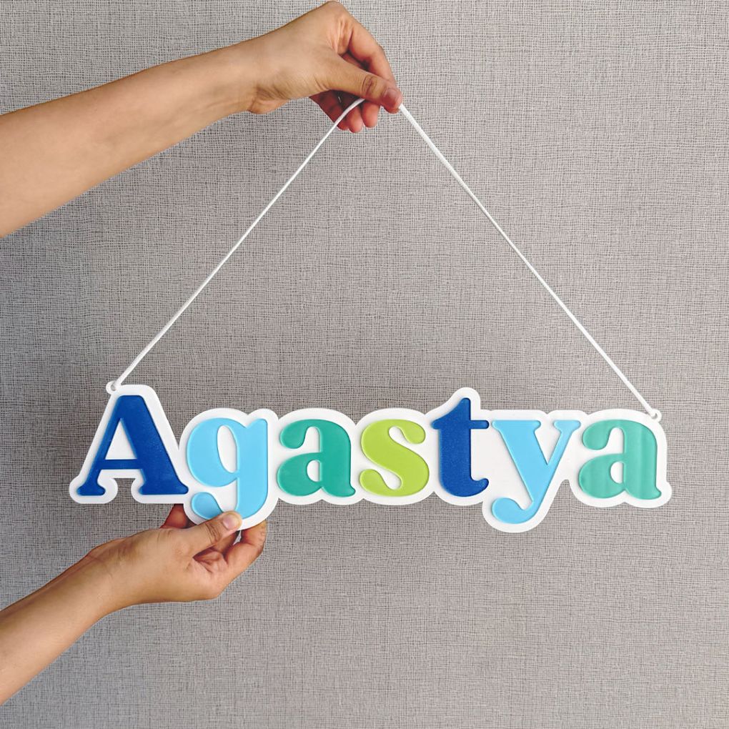 Personalised 3D Acrylic Colorful Name Plate