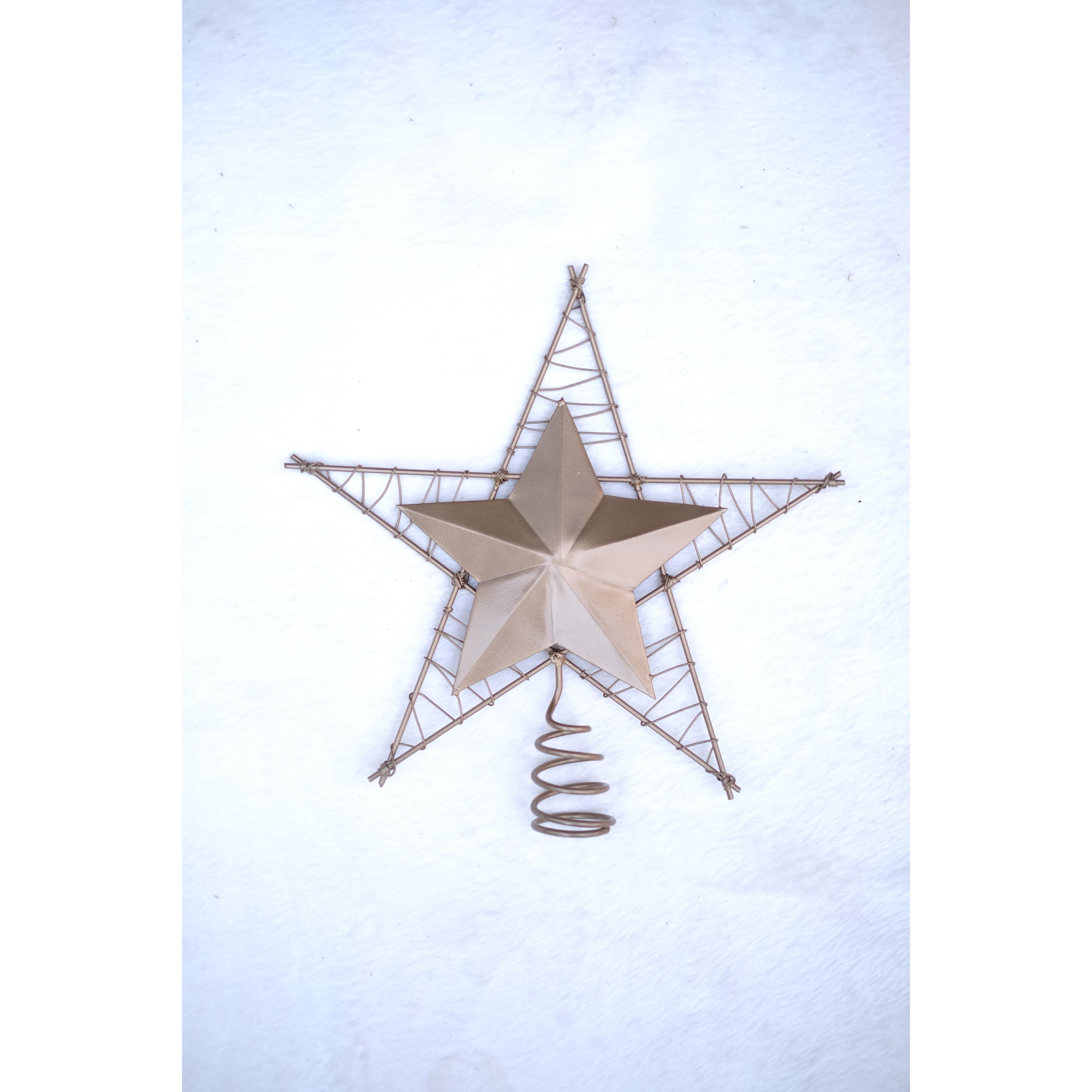 Nordic Christmas Decorations CEZAR Iron Tree Topper Star